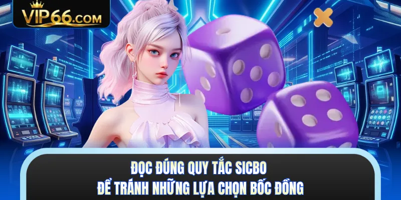 Đọc đúng quy tắc sicbo để tránh những lựa chọn bốc đồng